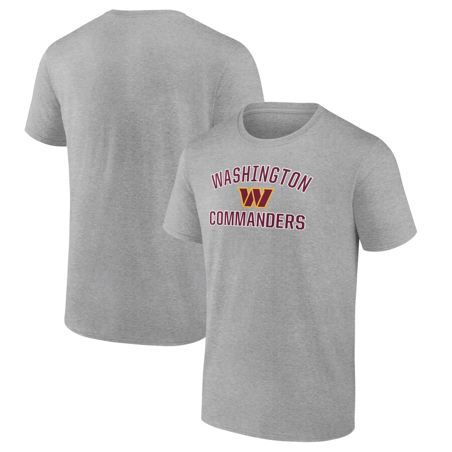 Washington Commanders Heather Gray Victory Arch T-Shirt - Man Washington Commanders Heather Gray Victory Arch T-Shirt - Man