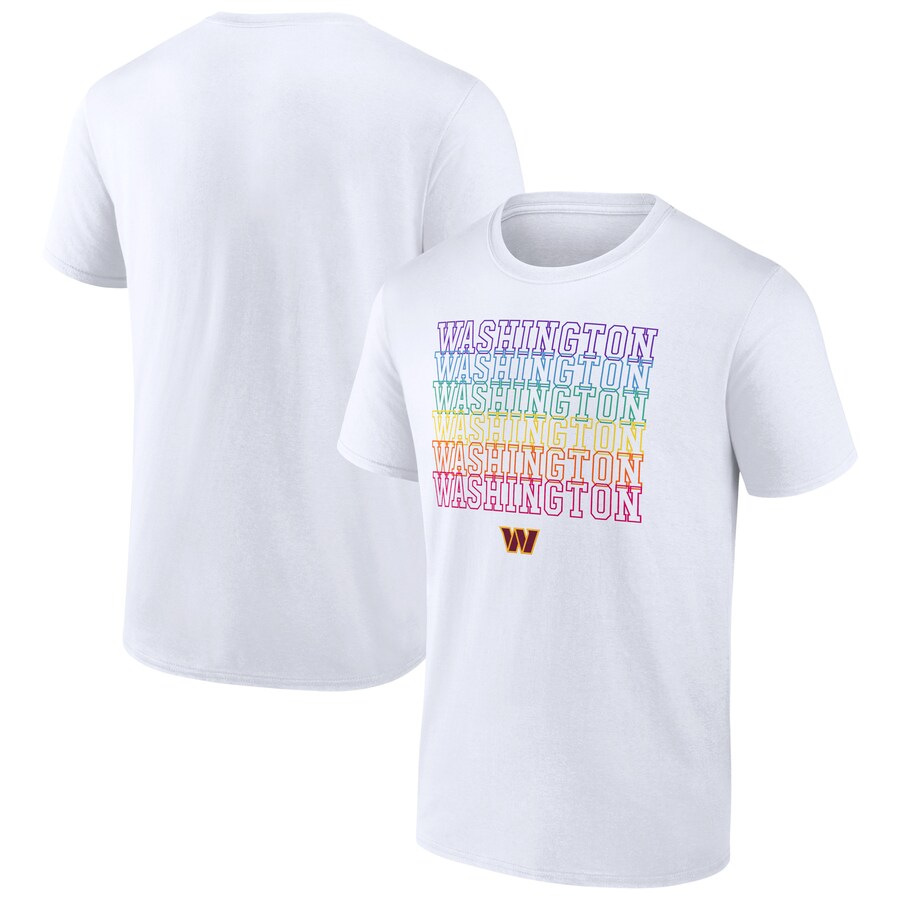 Washington Commanders White City Pride T-Shirt - Man Washington Commanders White City Pride T-Shirt - Man