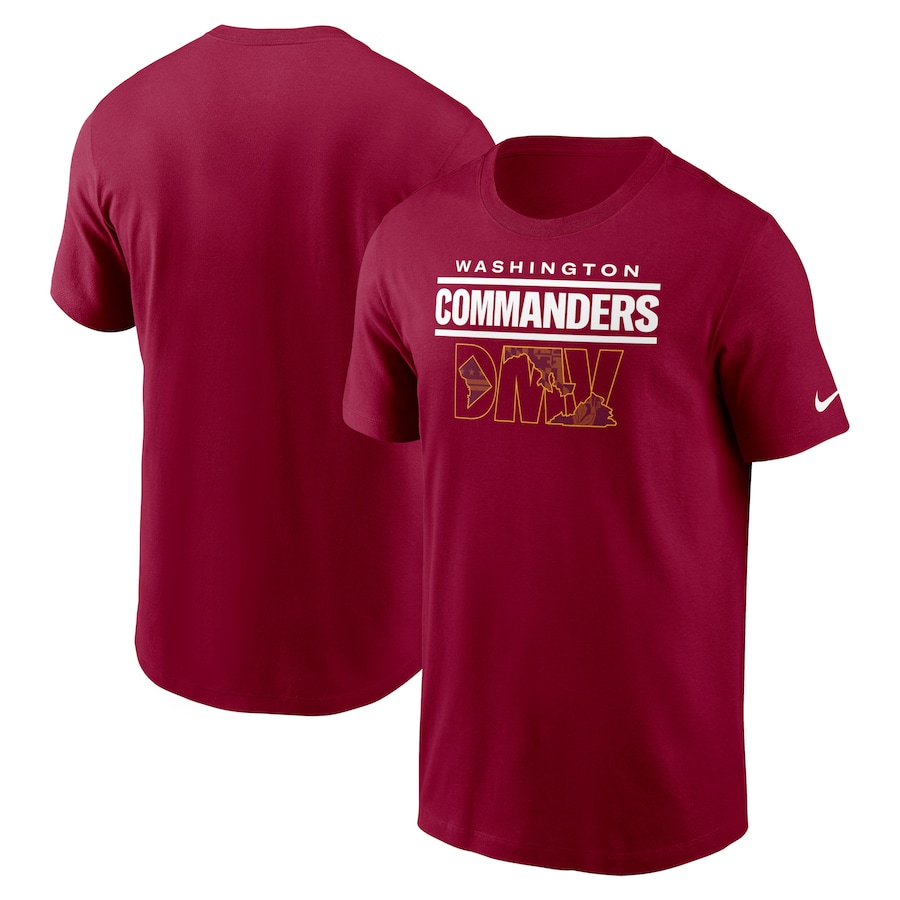Washington Commanders Football Burgundy Local Essential T-Shirt - Man