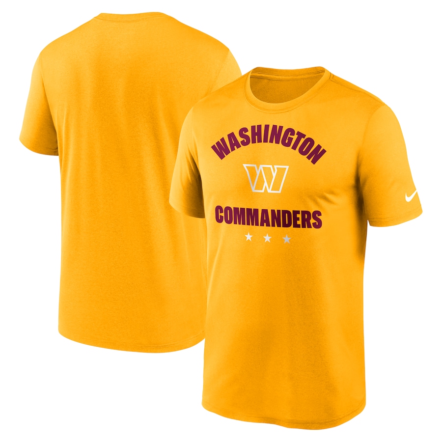 Washington Commanders Football Gold Arch Legend T-Shirt - Man