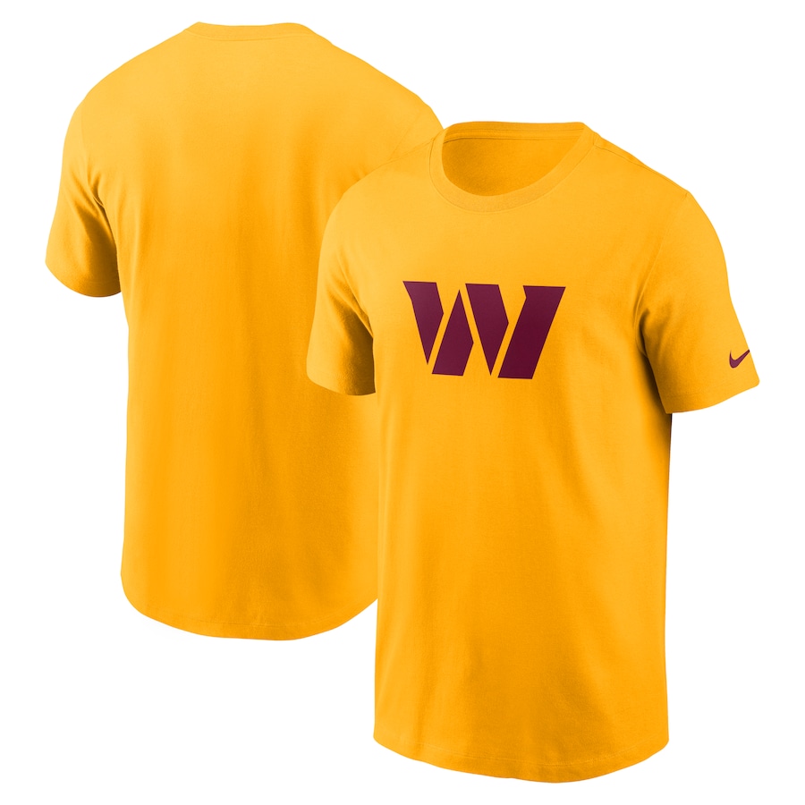Washington Commanders Football Gold Primary Logo T-Shirt - Man