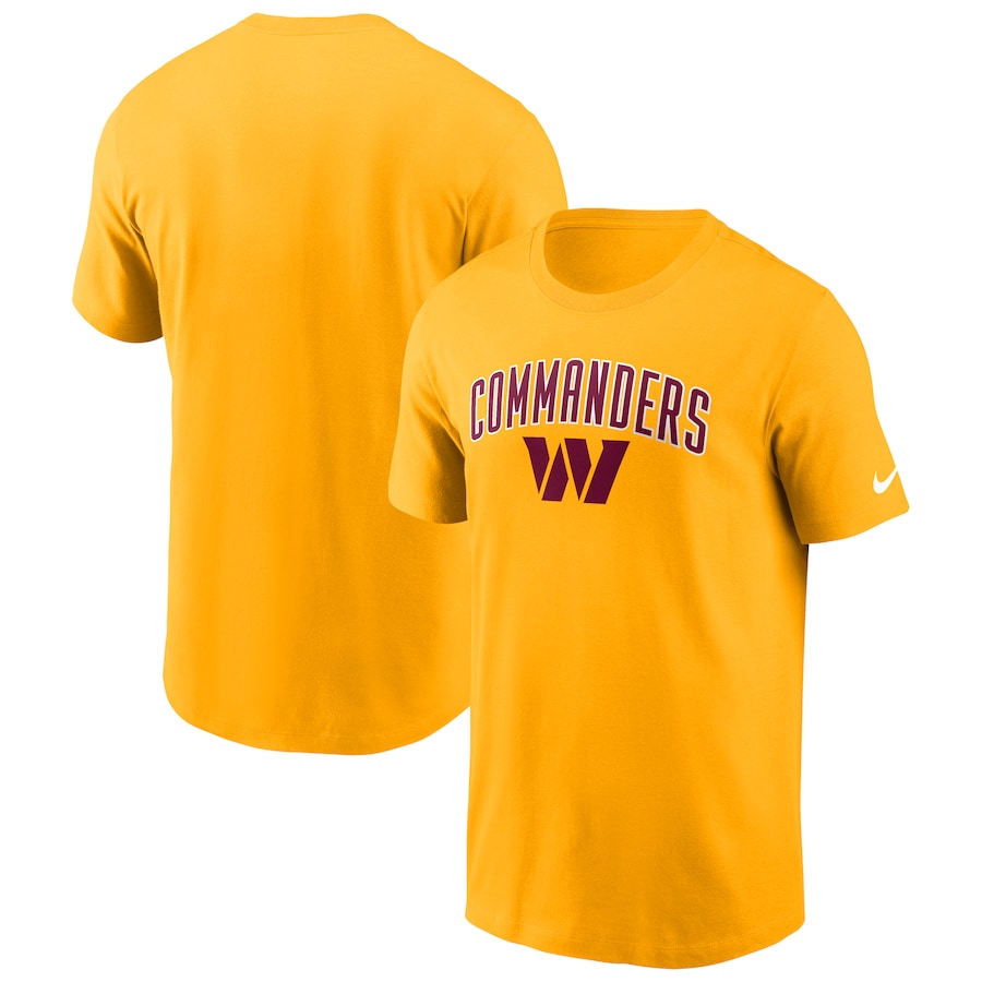 Washington Commanders Football Gold Team Athletic T-Shirt - Man Washington Commanders Football Gold Team Athletic T-Shirt - Man