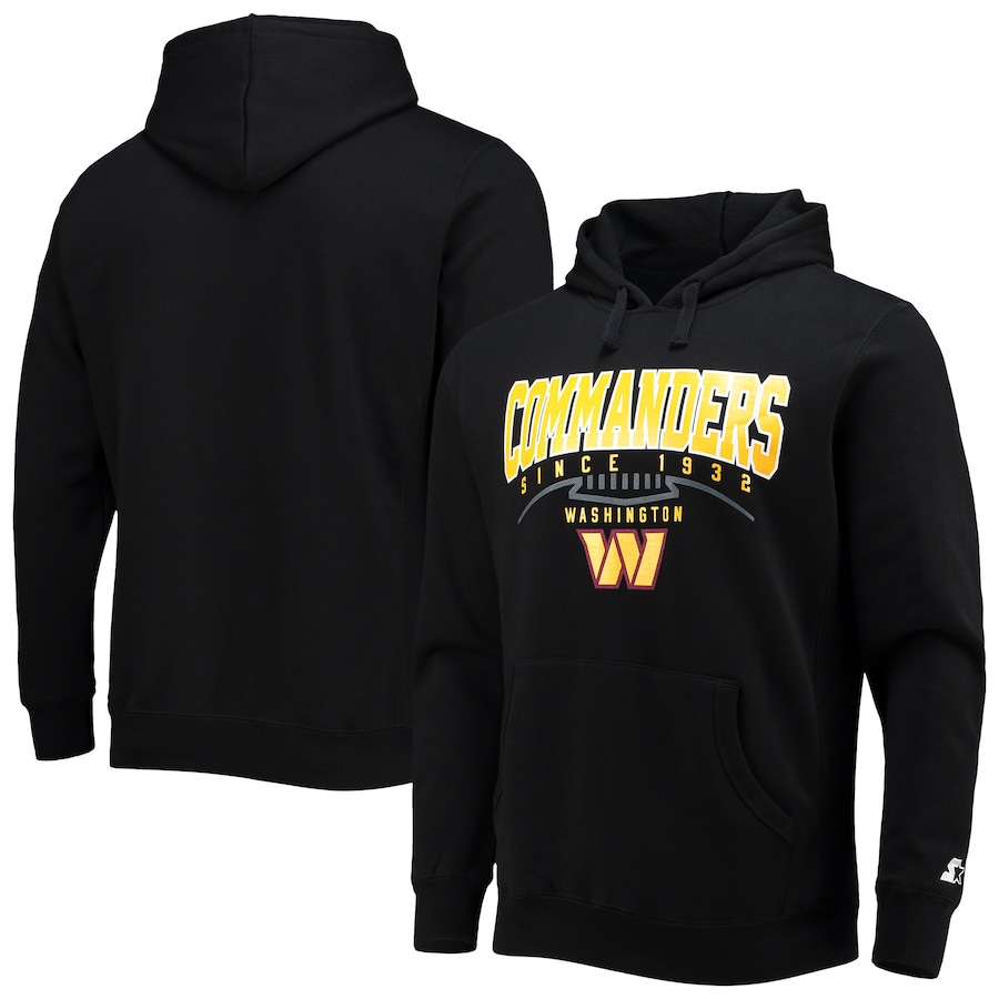 Washington Commanders Starter Black Premier Pullover Hoodie - Man