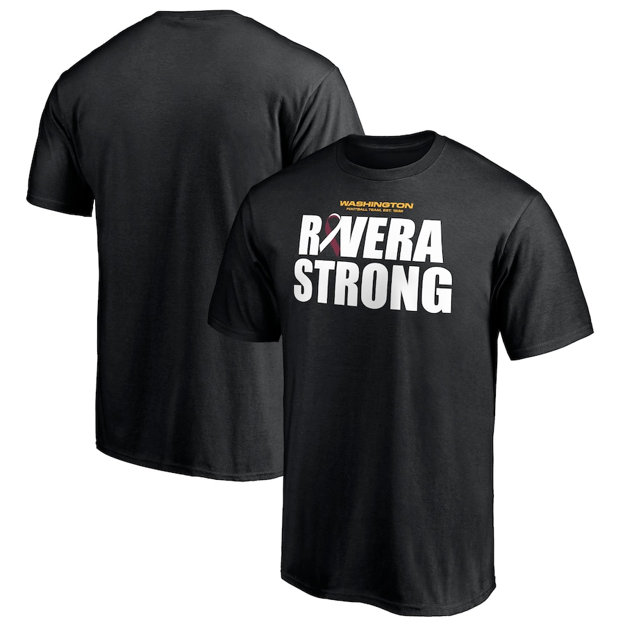 Washington Football Team Black Rivera Strong T-Shirt - Man Washington Football Team Black Rivera Strong T-Shirt - Man
