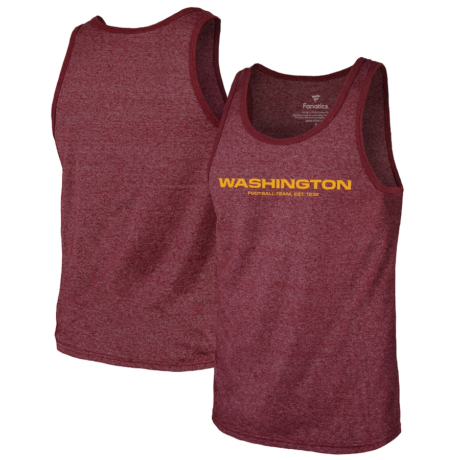 Washington Football Team Burgundy Tri-Blend Tank Top - Man Washington Football Team Burgundy Tri-Blend Tank Top - Man