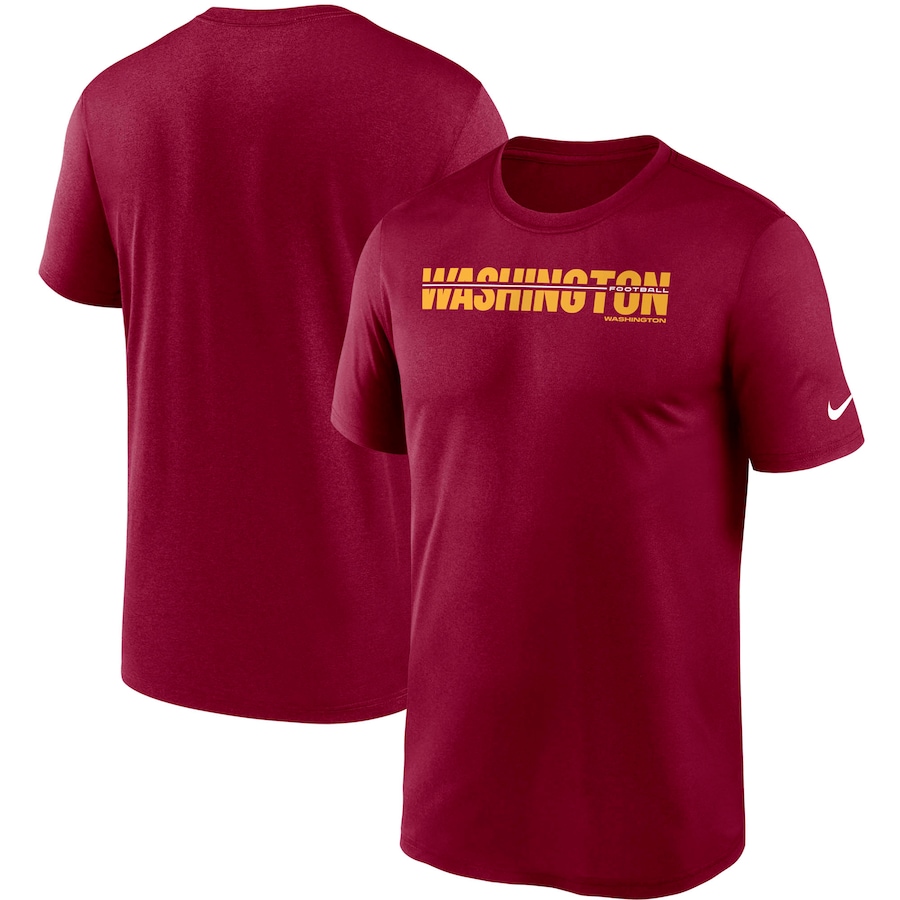 Washington Football Team Football Burgundy Legend Microtype Performance T-Shirt - Man Washington Football Team Football Burgundy Legend Microtype Performance T-Shirt - Man