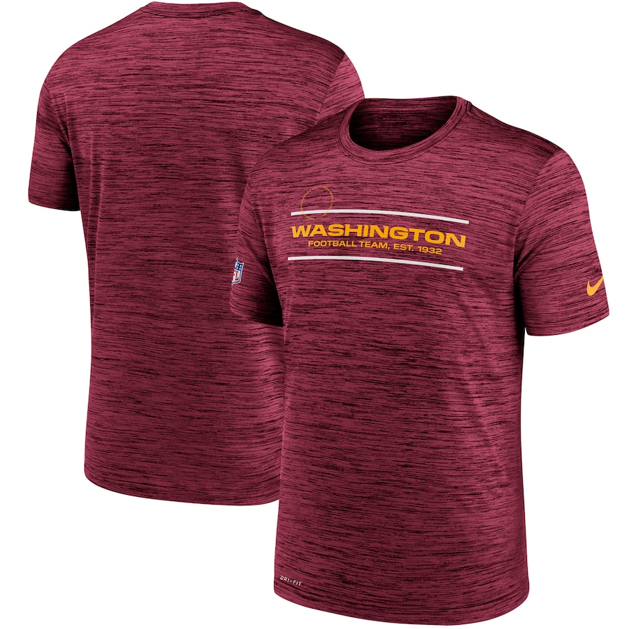Washington Football Team Football Burgundy Sideline Velocity Legend Performance T-Shirt - Man Washington Football Team Football Burgundy Sideline Velocity Legend Performance T-Shirt - Man