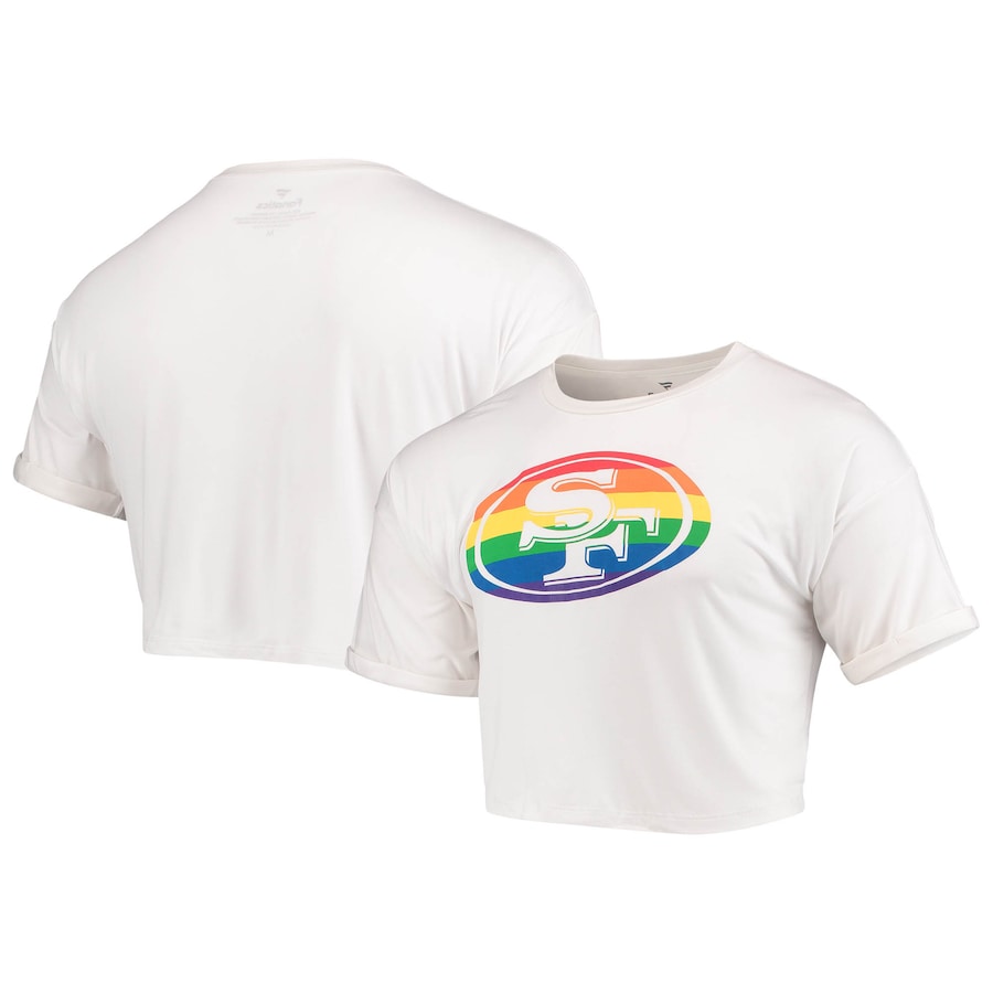 San Francisco 49ers White Boxy Pride T-Shirt San Francisco 49ers White Boxy Pride T-Shirt