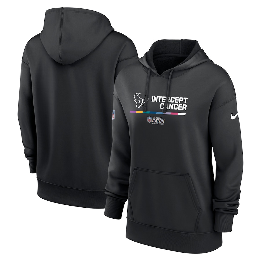 Houston Texans Football Black 2022 NFL Crucial Catch Therma Performance Pullover Hoodie - Woman Houston Texans Football Black 2022 NFL Crucial Catch Therma Performance Pullover Hoodie - Woman