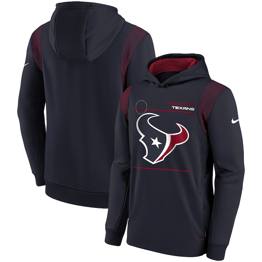 Houston Texans Football Navy Logo Performance Pullover Hoodie - Youth Boys