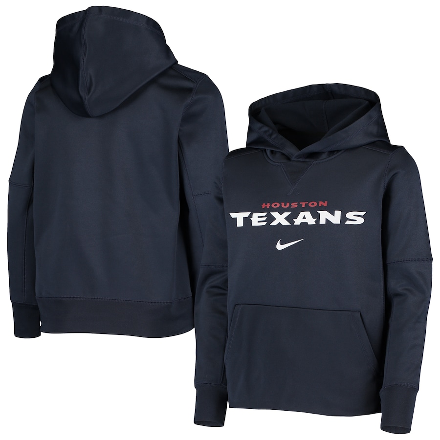 Houston Texans Football Navy Wordmark Pullover Hoodie - Youth Boys Houston Texans Football Navy Wordmark Pullover Hoodie - Youth Boys